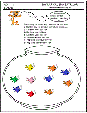 birinci sınıflar için sayı çizgi çalışma sayfaları